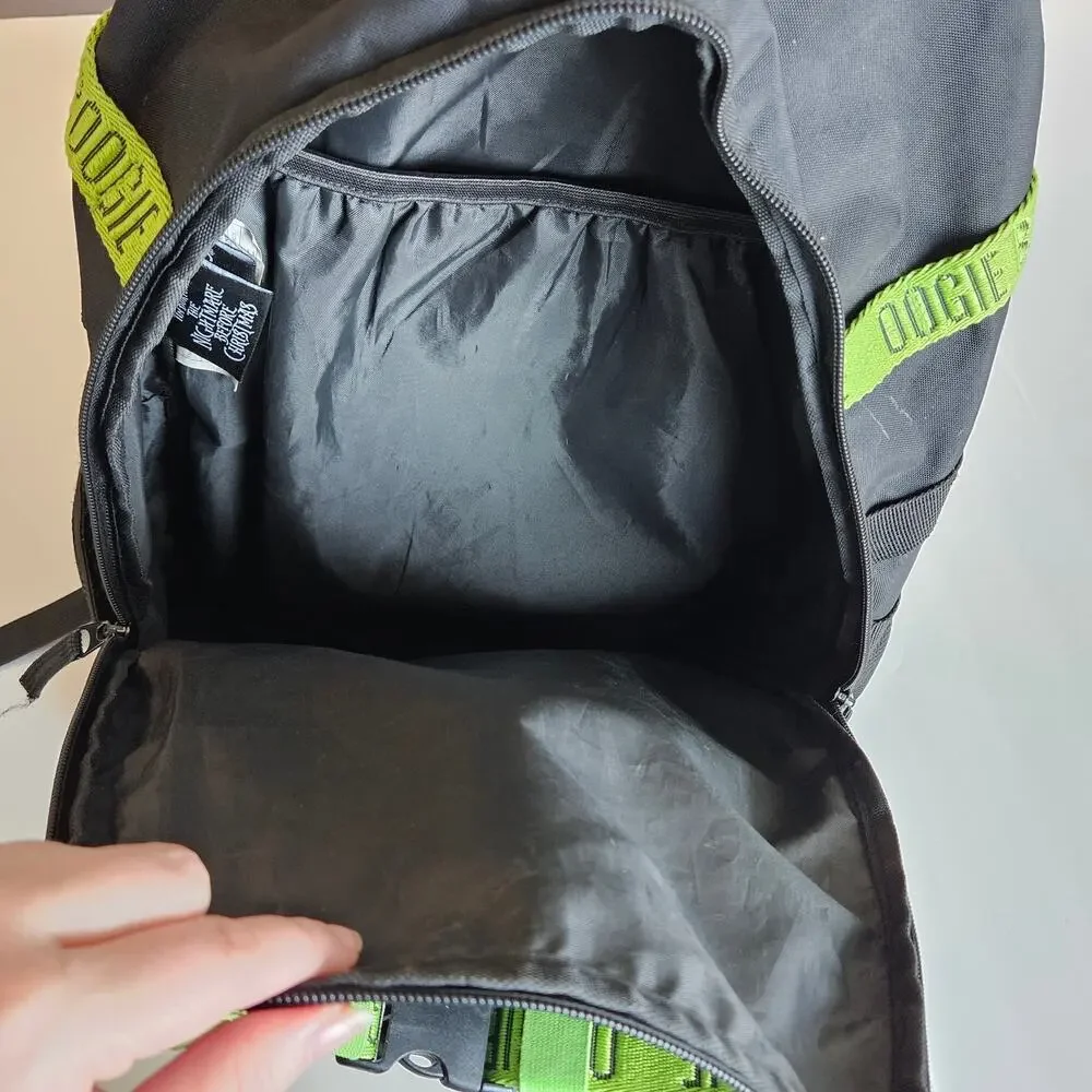 The Nightmare Before Christmas Oogie Boogie Backpack Black Neon Green